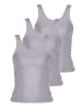 Nina von C. 3er Pack Achseltop in silber melange