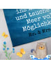 Mr. & Mrs. Panda Gästehandtücher Orca Design mit Spruch in Weiß