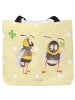 Mr. & Mrs. Panda Tasche Hummeln Kleeblatt ohne Spruch in Gelb Pastell