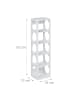relaxdays 2 x Weinregal in Weiß - (B)14 x (H)53 x (T)12 cm