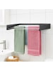 relaxdays Wand-Wäscheständer in Schwarz - 80 cm