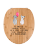 Mr. & Mrs. Panda holz toilettensitz Koala Luftballon mit Spruch in Braun