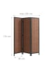 relaxdays Paravent in Braun - (B)120 x (H)170 cm