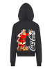 F4NT4STIC Ultra Heavy Hoodie Coca Cola Leaning Santa in schwarz