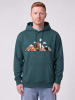 wat? Apparel Sweatshirt Mountains & Moon in Petrol