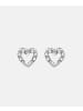 Diamant L'éternel Ohrringe aus 375 Weißgold mit Diamant Herz-Design