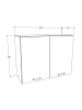 VCM  Küchenschrank B. 80 cm Hängeschrank Küche Esilo in Weiß / Anthrazit