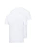 Ragman Doppelpack T-Shirt in weiß