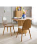 home24 Polsterstuhl Molonit 2er-Set in Beige