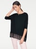Heine Oversized Shirt in schwarz