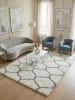 KADIMA DESIGN Teppich Hochflor Shaggy Waschbar Skandinavisch RONDA Strapazierfähig in Creme