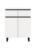 ebuy24 Sideboard Tomasa Weiß 80 x 36 cm