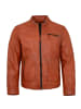 JILANI Lederjacke Lammnappa in Orange