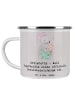 Mr. & Mrs. Panda Kaffeetasse Erzieherin Superheldin mit Spruch in Grau Pastell