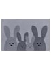Hanse Home Fußmatte Bunny Family Grau