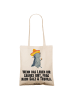 Mr. & Mrs. Panda Tote Bag Axolotl Tequila mit Spruch in Creme