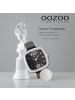 Oozoo Analog-Armbanduhr Oozoo Timepieces schwarz, grau extra groß (ca. 42x42mm)