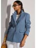 MADELEINE Longblazer mit Struktur in stahlblau