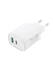XO XO Wandladegerät CE30 PD 30W 1x USB-C 1x USB weiß + Kabel USB-C