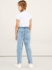 name it Stretch Jeans Gerade Bleached Denim Pants NKFBELLA in Hellblau