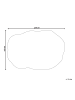 Beliani Kurzflor DERA in Braun/Weiß - (W) 160 x (L) 230 cm