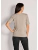 MADELEINE Glamouröses Oberteil mit Straßsteinen in cappuccino