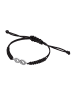 KUZZOI Armband 925 Sterling Silber Infinity in Schwarz