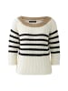 Oui Pullover in white black