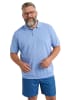Men Plus Poloshirt in himmelblau