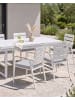 Beliani 12er-Set Gartenstuhl TAVIANO in Weiß/Grau/Braun