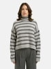 Smith&Soul Striped Boxy Turtle Neck Pullover in Anthracite Mel Print