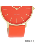 Oozoo Analog-Armbanduhr Oozoo Vintage Series rot, orange groß (ca. 40mm)