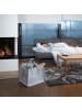 relaxdays 9x Kaminholzkorb in Anthrazit - (B)43 x (H)35 x (T)37 cm