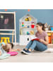 relaxdays Kinderregal in Weiß/ Grau - (B)68 x (H)115 x (T)28 cm