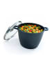 relaxdays Suppentopf in Schwarz - 6 Liter