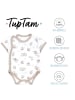 TupTam Baby Mädchen Kurzarm Wickelbody 5er Set in beige/weiß