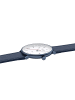 Mondaine Unisex Armbanduhr Doppio Solar Blau 41 mm