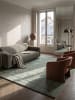 KADIMA DESIGN Teppich Hochflor Uni rutschhemmend weich wohnlich Wohnzimmer gemütlich in Grün