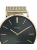 Oozoo Analog-Armbanduhr Oozoo Vintage Series gold groß (ca. 40mm)