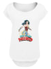 F4NT4STIC Long Cut T-Shirt Wonder Woman Be The Hero in weiß