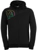 Kempa Trainingsjacke "Hood Jacket Back2Colour" in Schwarz