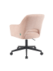 DUBI Möbel 2er-Set: Bürostuhl Mika-Ilvy in Rosa - (B)60 x (H)85 x  (T)65 cm