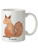Mr. & Mrs. Panda Tasse Einhorn Glauben ohne Spruch in Weiß