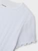 name it Shirt 2er-Set Längsstreifenmuster Rundhals Kurzarm in Weiß
