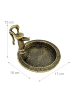 relaxdays Vogeltränke in Schwarz/ Bronze - (B)17 x (H)15 x (T)18 cm