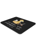 Mr. & Mrs. Panda Mouse Pad Denker Softwareentwickler mit Spruch in Schwarz