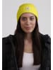 CASH-MERE.CH Bio Rib Mütze in Maisgelb