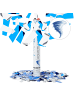 relaxdays 5x Partypopper in Blau/ Silber