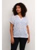 KAFFE curve Kurzarm-Bluse KCanny Regular fit in Bluecolors Graphic Dot
