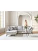 Beliani Ecksofa ELGA in Grau/Schwarz - (W) 265 x (H) 80 x (L) 220 cm